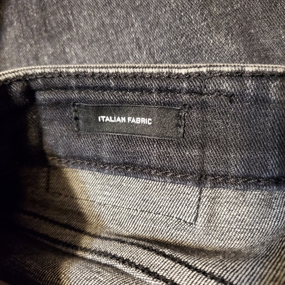 R13 Alison Skinny Distressed Black Wash Raw Hem Women Size 24 (25"wX28.5"l) - Picture 8 of 13